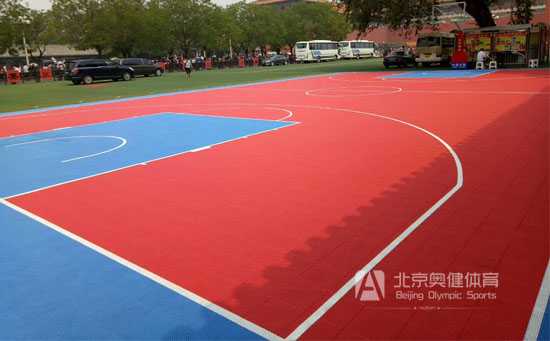 如意軟連接室外懸浮地板籃球場(chǎng)地面
