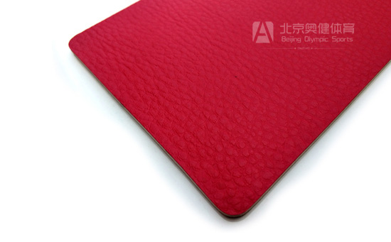 室內(nèi)荔枝紋pvc運(yùn)動地膠紅色