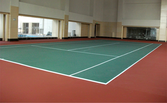 室內(nèi)硬地丙烯酸網(wǎng)球場(chǎng)圖片