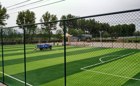 人造草足球場(chǎng)梳理草坪圖片