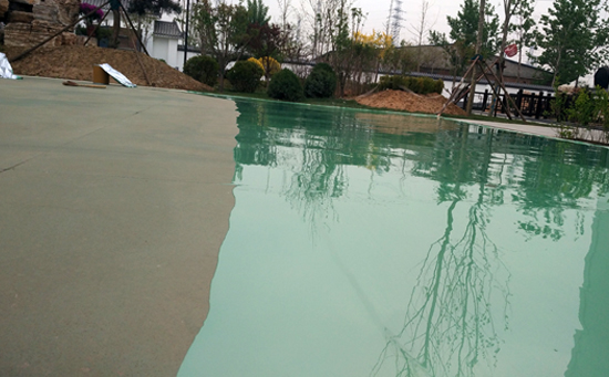 硅pu籃球場(chǎng)彈性層施工圖片