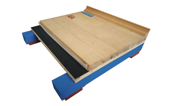 籃球場地面材料之木地板