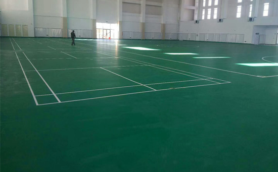 室內(nèi)羽毛球場(chǎng)塑膠地面