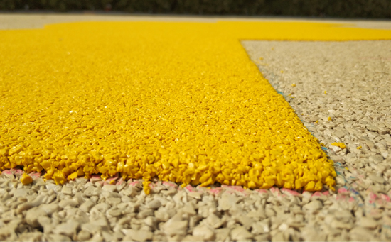 幼兒園塑膠跑道面層施工樣板