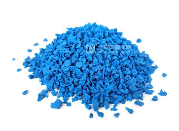 健身步道藍(lán)色epdm顆粒