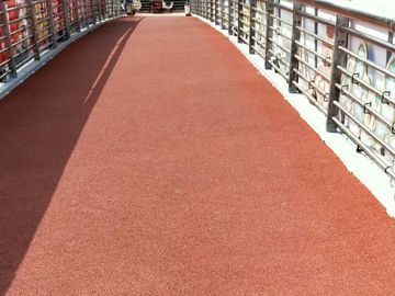 北京塑膠橋面施工工程案例之德茂過街天橋