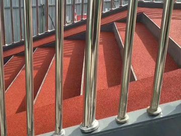 北京塑膠橋面施工工程案例之六里橋過街天橋地面施工