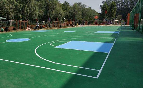 籃球場(chǎng)塑膠地面多少錢一平方