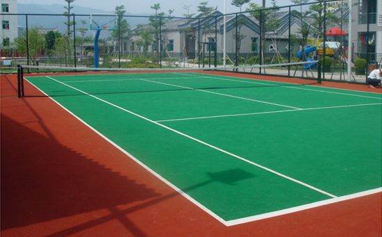彈性丙烯酸網球場圖片