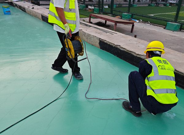 奧茵硅pu球場施工