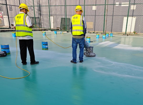 奧茵硅pu球場施工